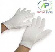 Găng tay thun PE đục